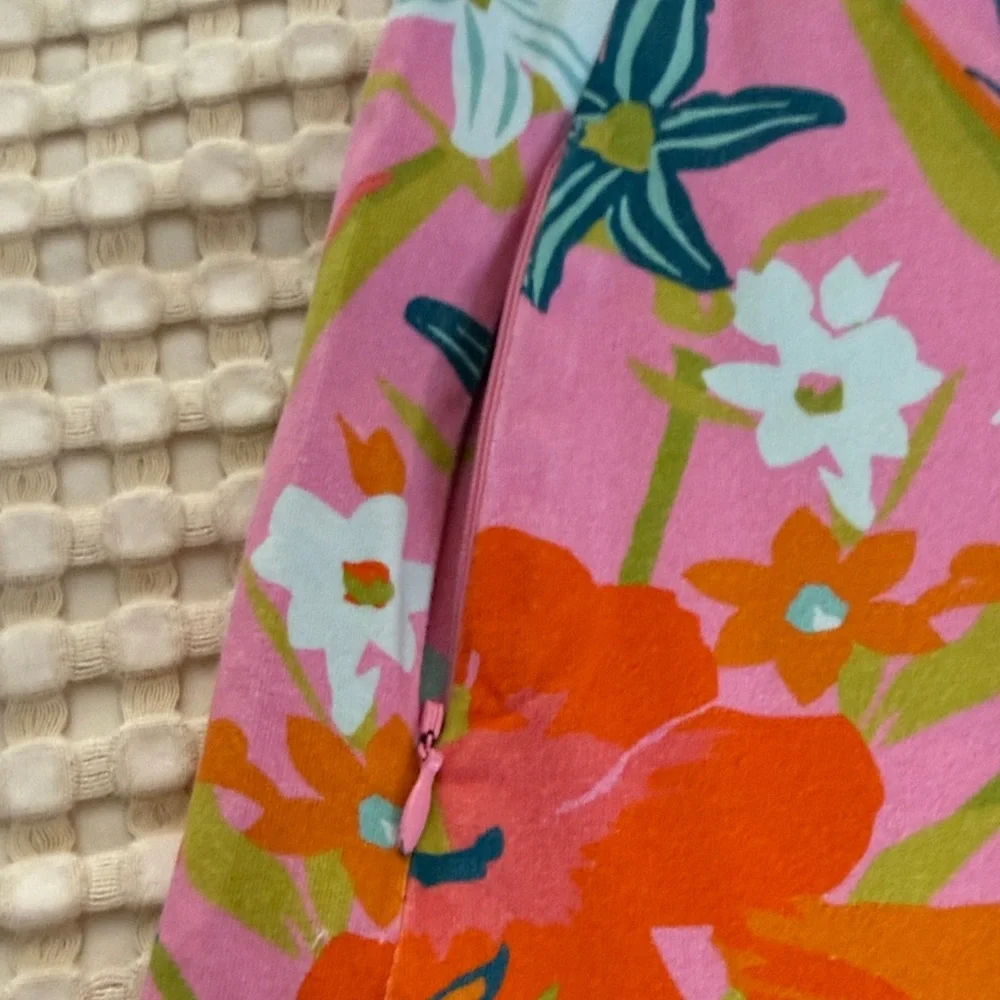 Spartina 449 Pink Floral A-Line Skirt Sz M - Picture 3 of 4
